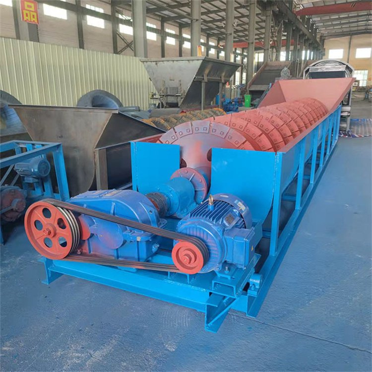 Multi functional sand and stone cleaning equipment using spiral stone washing machine in concrete mixing plant