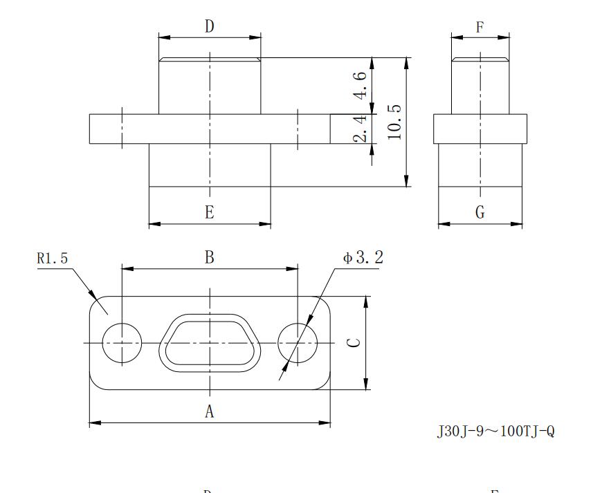 Zhuoyi Micromoment Electrical Connector J30J-9ZK-Q J30J-15ZK-Q J30J-51ZK-Q