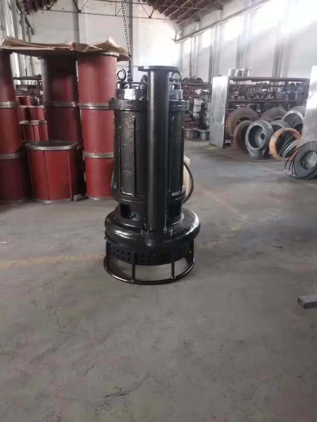 ZJQ submersible sludge cleaning pump, stone processing plant, submersible slurry pump, large diameter sand pump