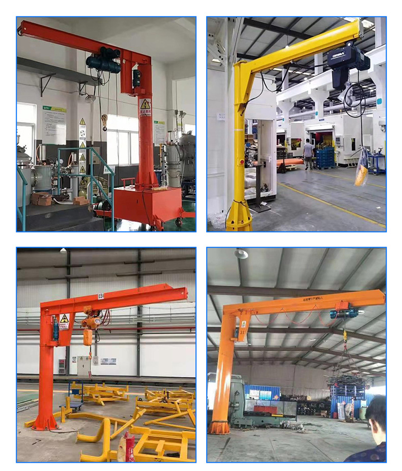 1 ton, 2 tons cantilever boom crane, manual electric rotation, 360 degree, 180 degree folding boom crane, balanced crane