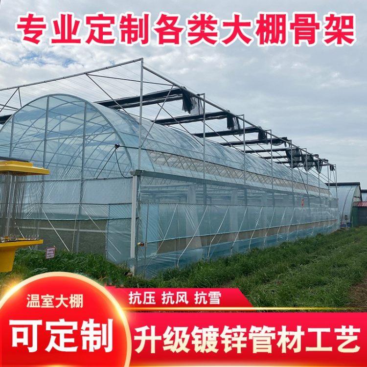 蔬菜大棚骨架批发厂家 温室大棚 加厚镀锌钢管骨架 智能大棚