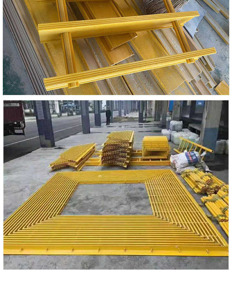 Yueheng Fiberglass Reinforced Plastic Cooling Tower Filler Brackets, I-beam Supports, Extruded Grille Sedimentation Tank Skeleton, Tower Spray Brackets