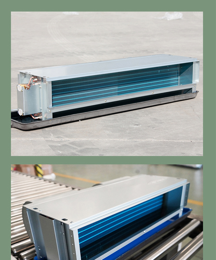 Villa specific horizontal concealed installation, customized commercial fan coil unit Halltop as needed