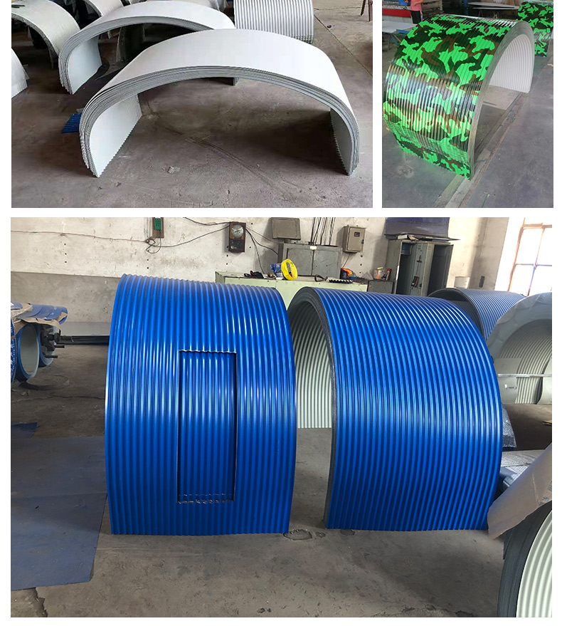 Sand factory conveyor sealing dust cover, color steel tile rain cover, B500, B650, B800 curved belt cover