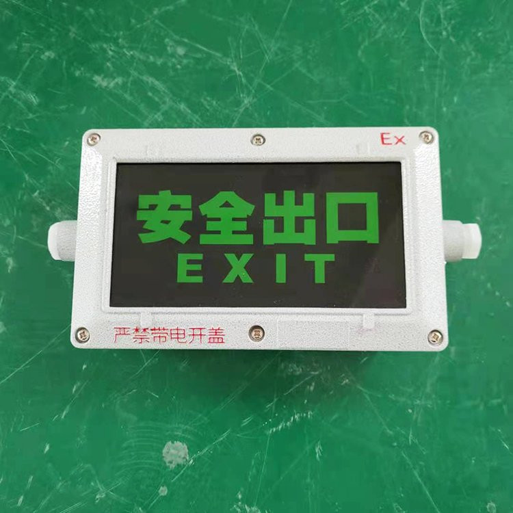 Explosion proof sign light, safety exit, dual head emergency light LED, single side left to right