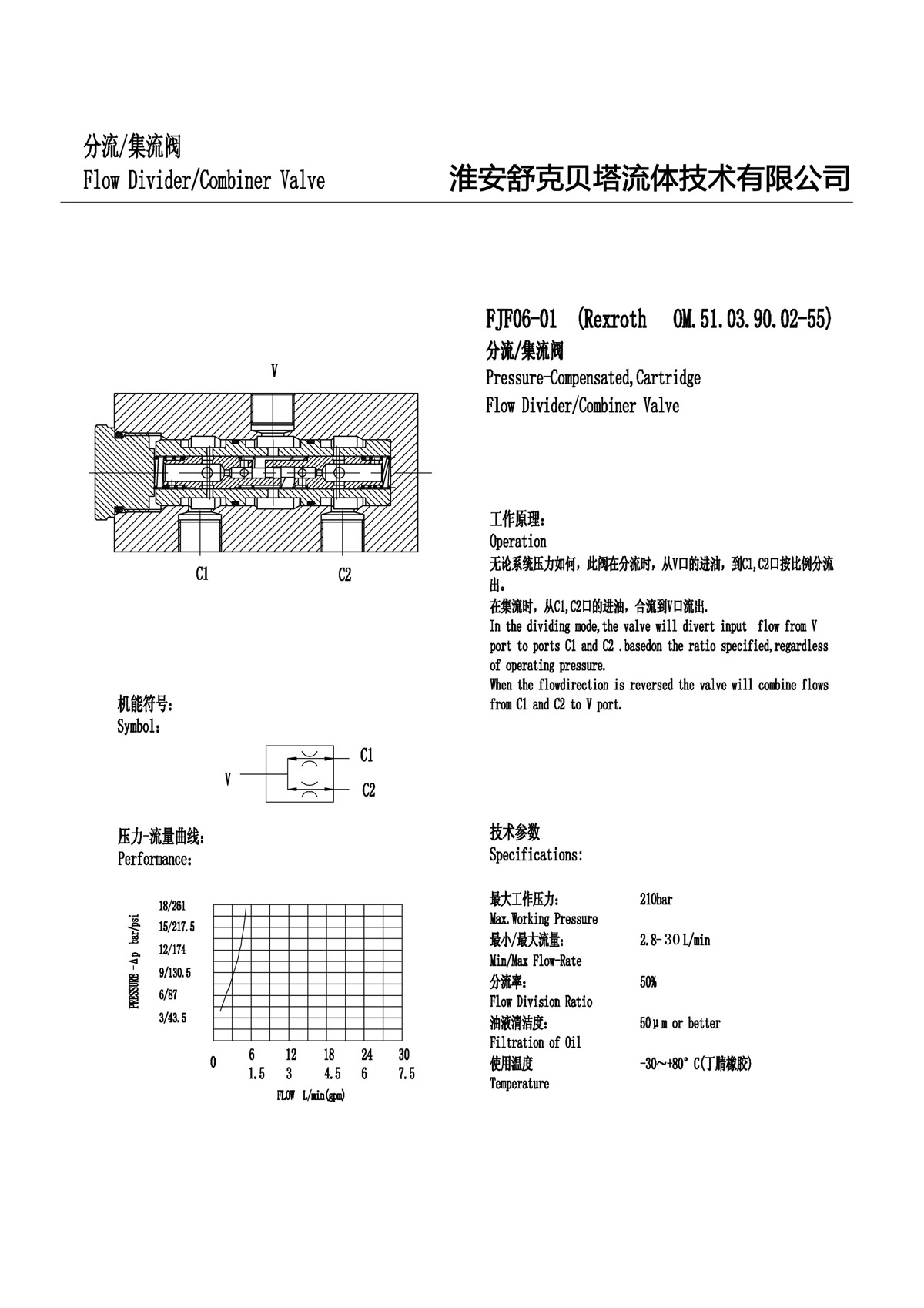 Shuke Beta Fluid Technology 45 # steel FJF10-M18 synchronous valve SKBTFLUID