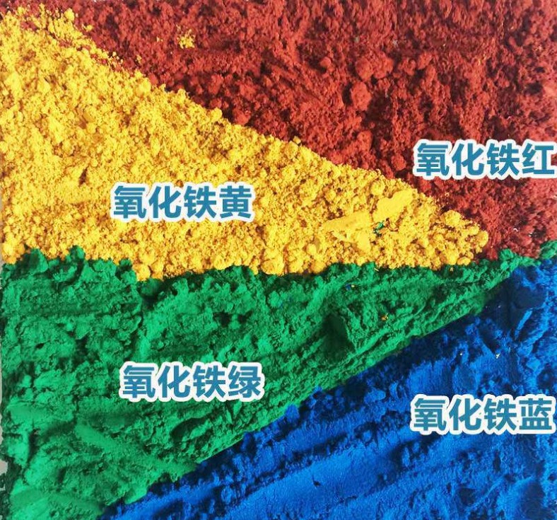 Iron oxide dye supply for paint coloring Iron oxide red black blue green yellow purple gray powder