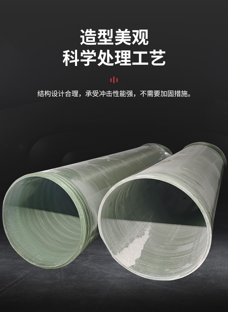 Yimin Sewage Treatment FRP Pipe Production Composite Sandwich Pipe Municipal Power Cable Pipe