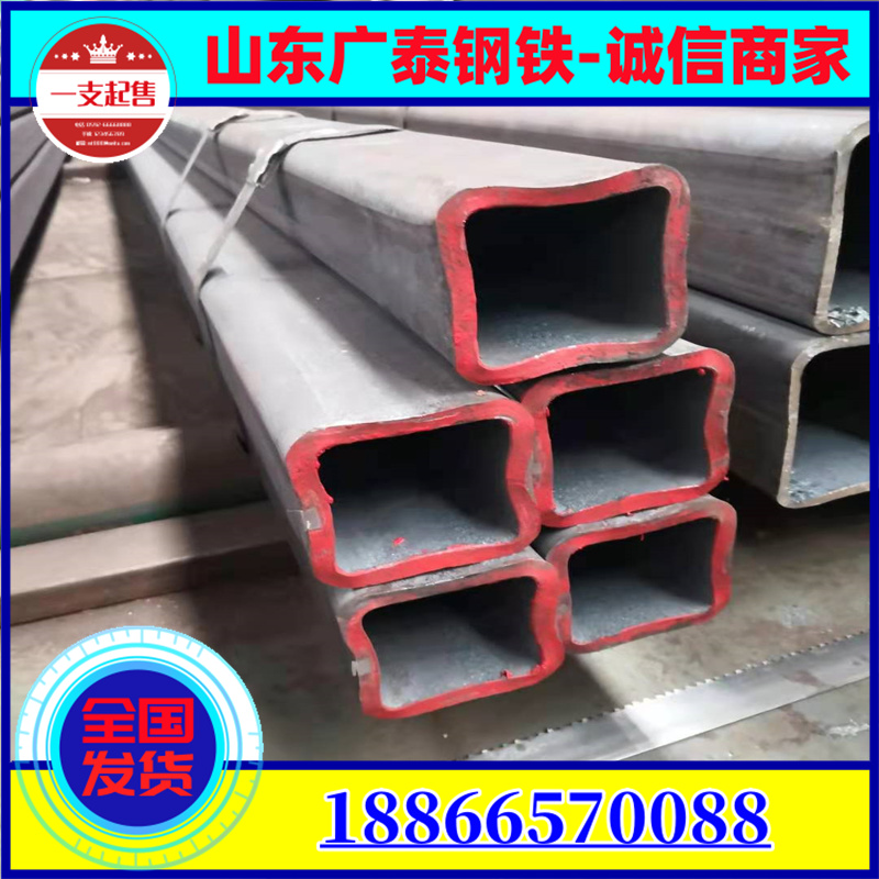 Manufacturer produces hot-rolled seamless square tube 16mn low alloy square tube 140 * 140 * 8 seamless square tube