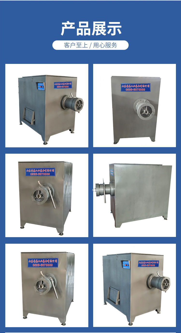 Large commercial meat processing frozen meat Meat grinder 250 type frozen plate meat grinder poultry frozen bone meat grinder