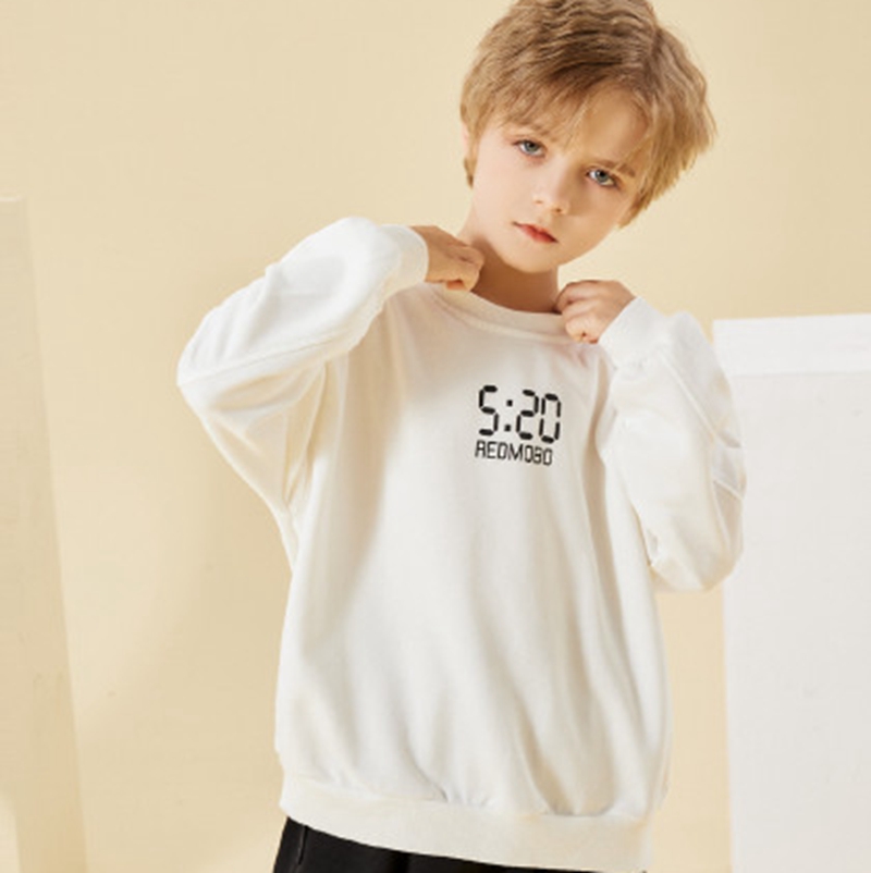 Tibet Autumn and Winter Children's Wear Round Neck Set Sweater in China Cheap Wholesale of Cotton Cartoon Fashionable T-shirts and Shorts