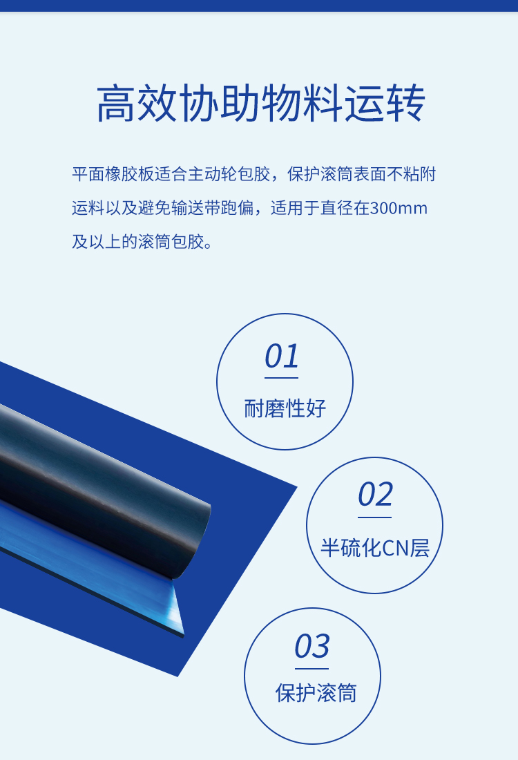 Picosen drum cold bonding flat rubber sheet with built-in semi vulcanized CN layer rubber sheet with complete specifications