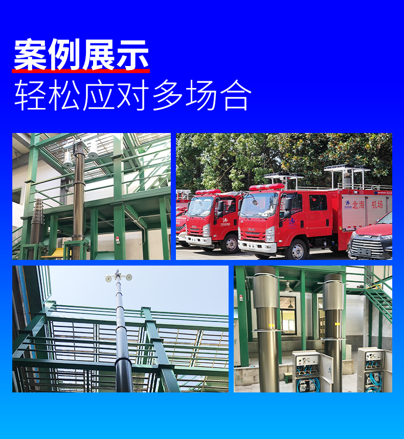 Customized by Huaying HYML, a manufacturer of emergency lighting devices for fire trucks