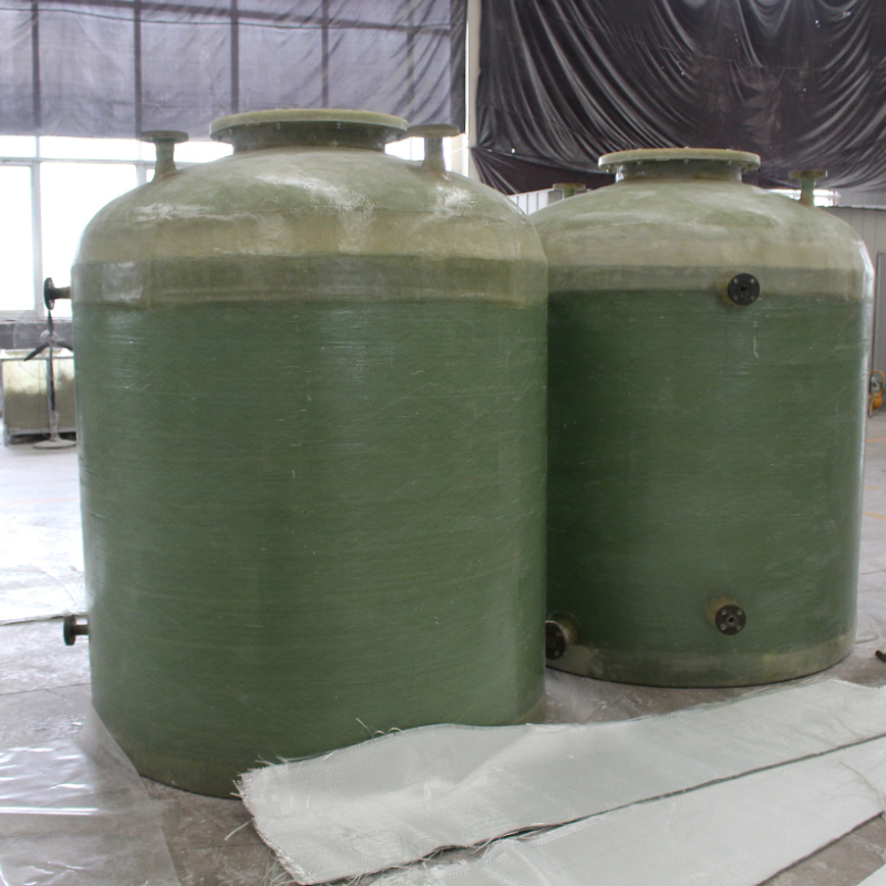 FRP tank wholesale hydrochloric acid tank vertical horizontal nitric acid tank fiberglass chemical tank