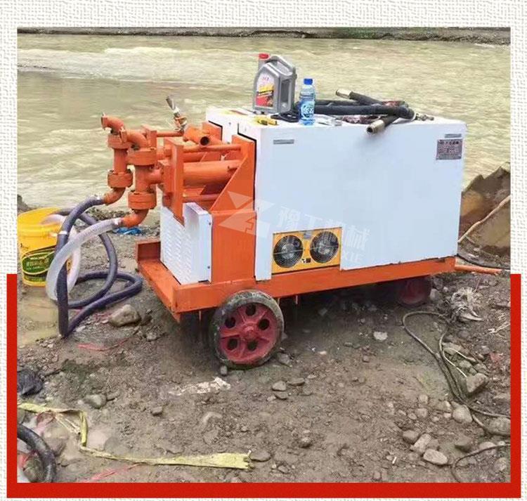 Road crack leakage prevention grouting machine, double cylinder, double liquid pump, hydraulic grouting pump, tunnel bridge cement grouting machine