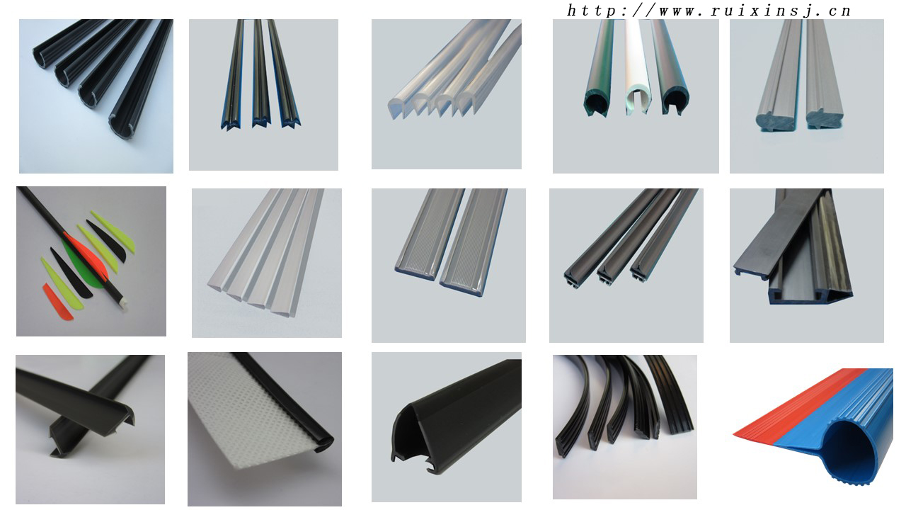 Gray PVC pipe wear-resistant sleeve, small specification plastic pipe extruded profile, Ruizhan plastic