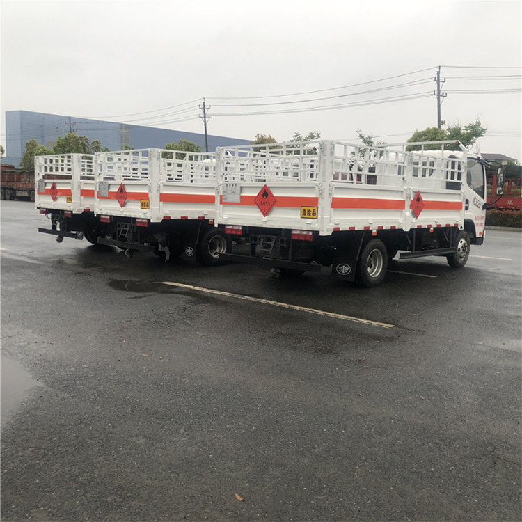 Blue Label 4.2m Liberation Dangerous Goods Transport Vehicle Steel Cylinders, Gas Cylinders, Liquefied Gas Tanks Delivery Vehicle, Warehouse Grid Type Dangerous Goods Transport Vehicle