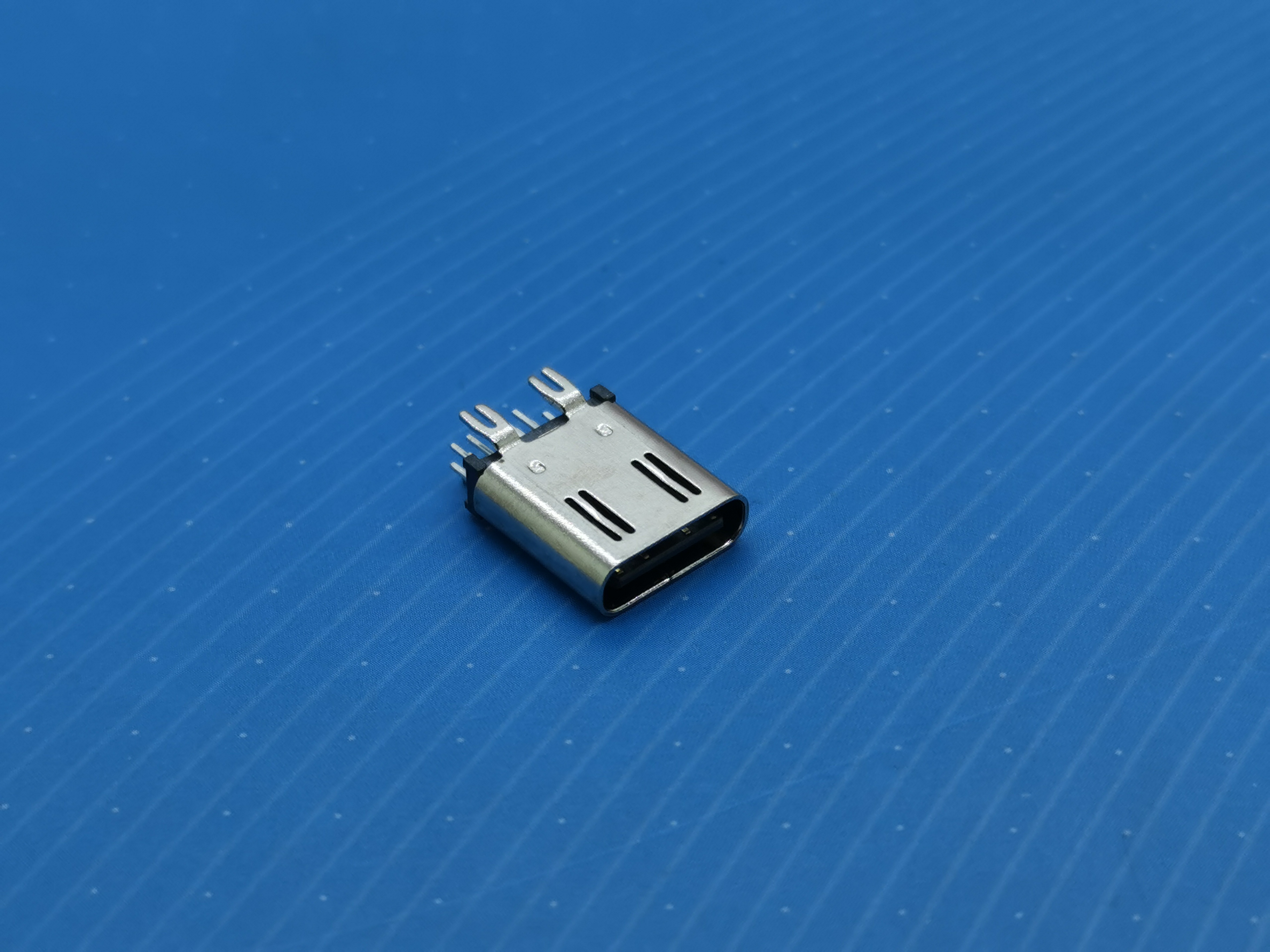 Xinfenglei USB connector TYPE C 14P 180 degree plug board H=10.0 with spring