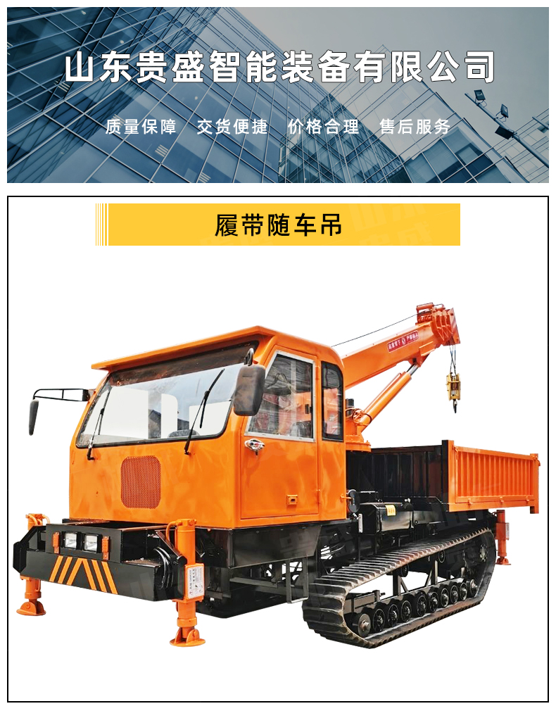 Customized Crawler Mounted Crane for Wetland Mud Land All Terrain Small Crane Crawler Crane