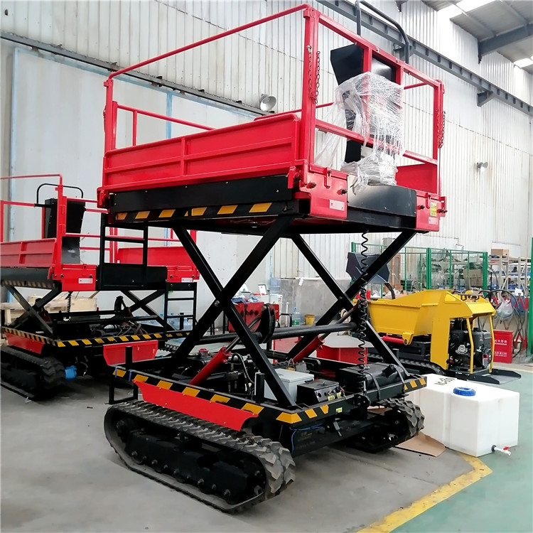 Electric Scissor Fork Lift Platform for High Altitude Operation in Greenhouse Hydraulic Elevator for Trimming and Picking