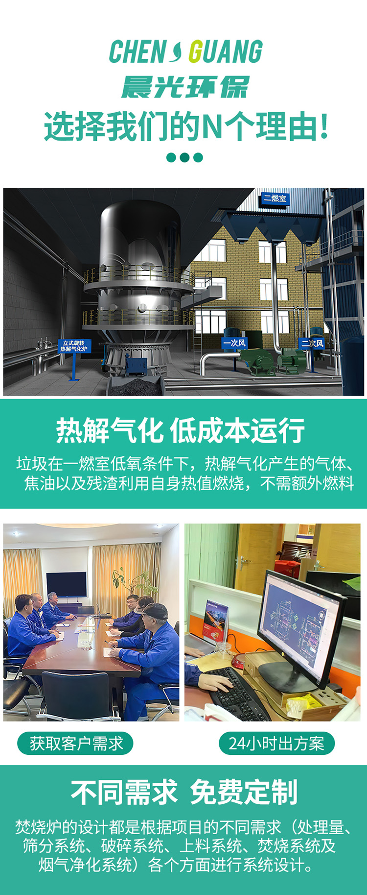 Rural domestic Incineration, small waste treatment equipment, smokeless and tasteless, 35 year old plant