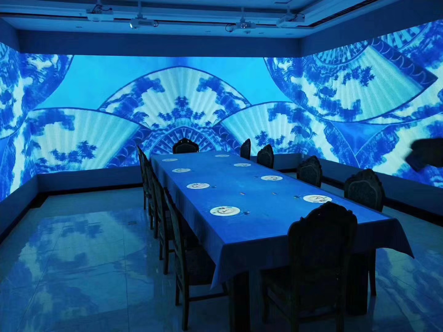 Projection integration immersive experience case Dance studio ktv song room restaurant audio, video, lighting juntai technology