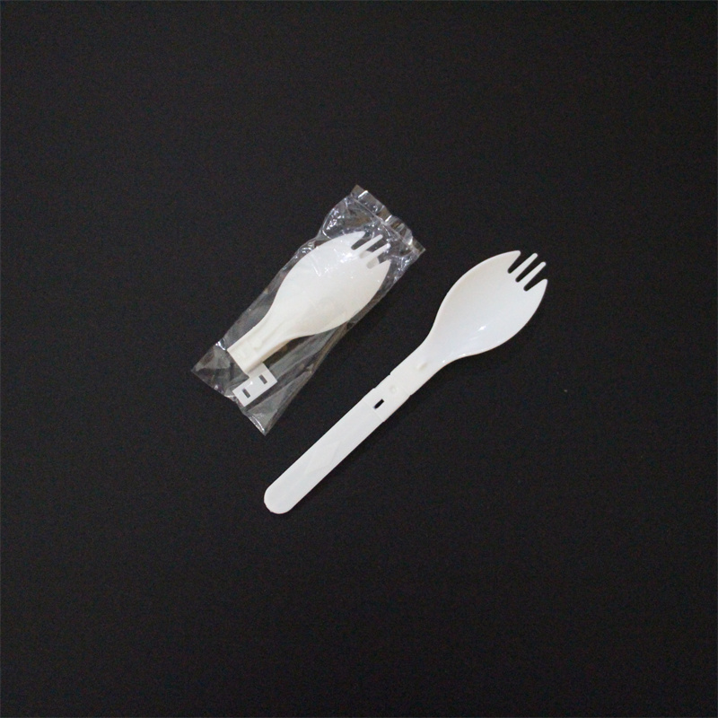 Fangdexuan Factory supplies 120mm folding fork spoon customized Disposable tableware set for processing