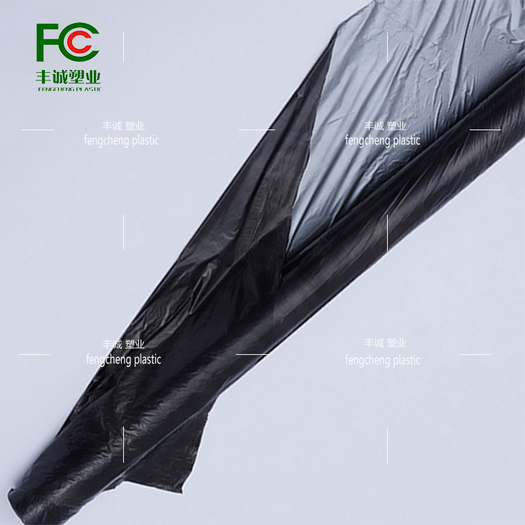 Agricultural perforated plastic film for weeding, insulation and moisturizing, black silver black and white perforated film