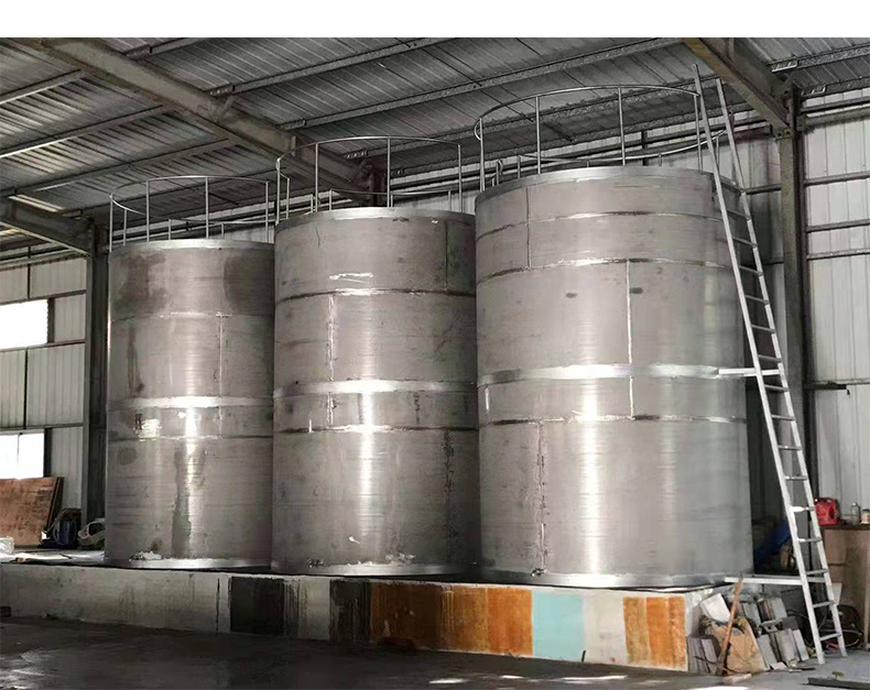 Customization of 304 stainless steel storage tank, chemical buried horizontal liquid raw material storage tank, large vertical storage tank