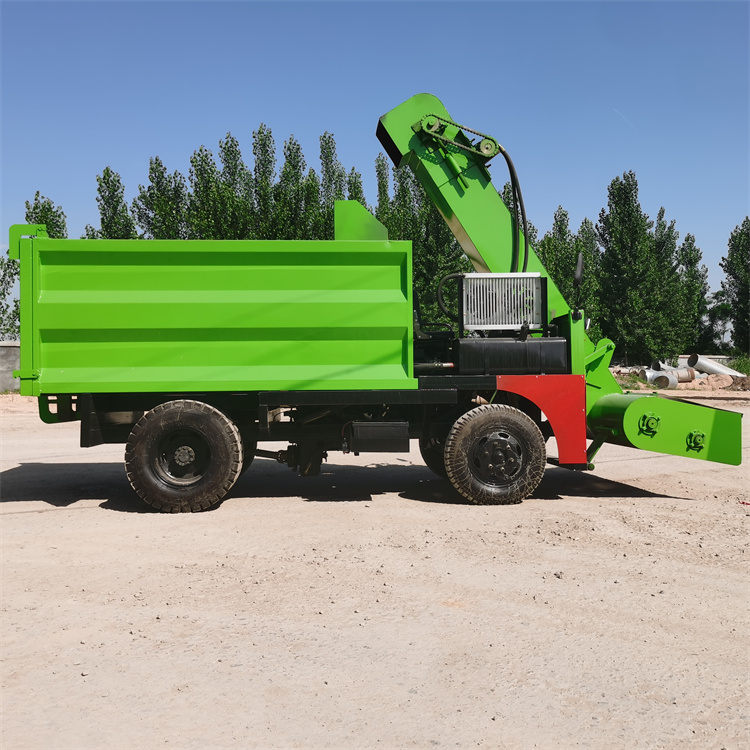 Mobile three wheeled manure truck with multiple models of diesel manure remover, cattle farm and sheep farm manure cleaning machine