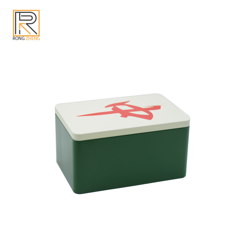 Rectangle inner stopper tin box Candy biscuit food packaging box Cosmetic drug packaging