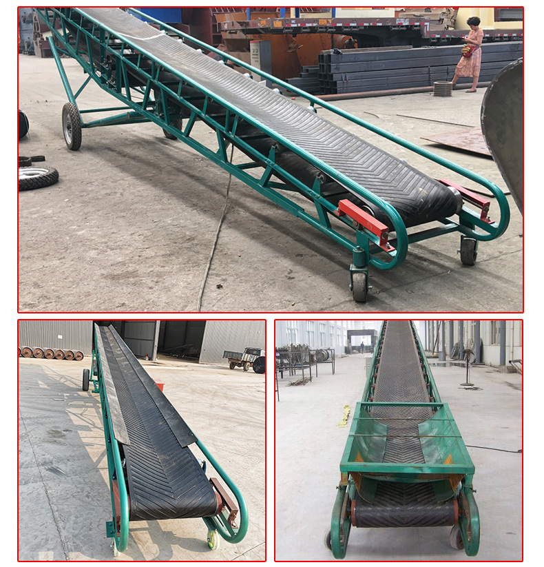 Large inclination belt conveyor Continuous belt conveyor Chifeng mechanical climbing belt conveyor Customization