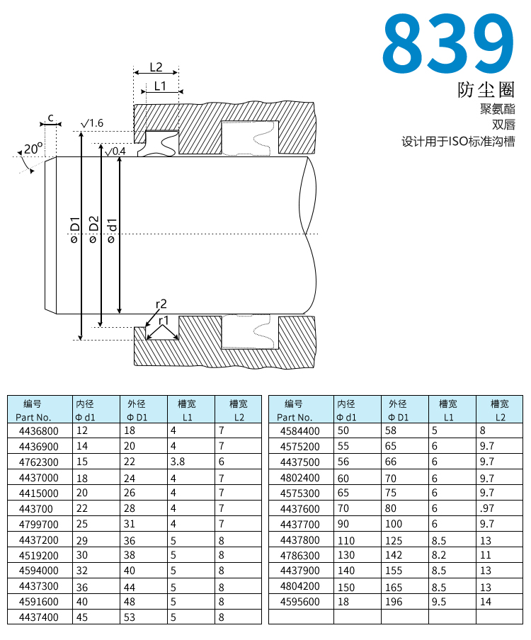 Wholesale of imported seal H601 605 sealing ring for Hallite Hewlett polyurethane skeleton dust ring in the UK