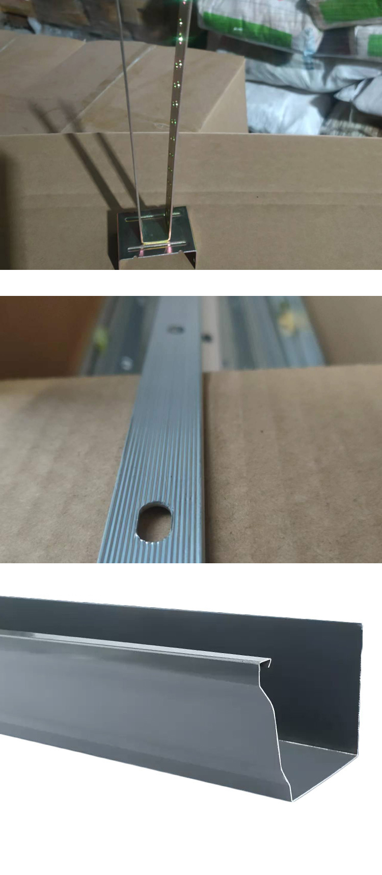 Yeyu metal flashing pressure strip, 1.0 thick M-type aluminum alloy sealing strip, factory price for parapet wall