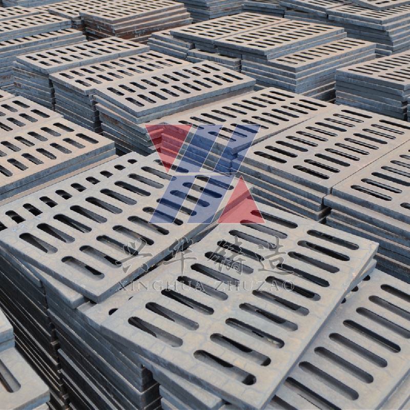 Spheroidal graphite cast iron rainwater grate light cover plate pedestrian crossing vehicle drainage ditch casting grate grating plate well grate factory