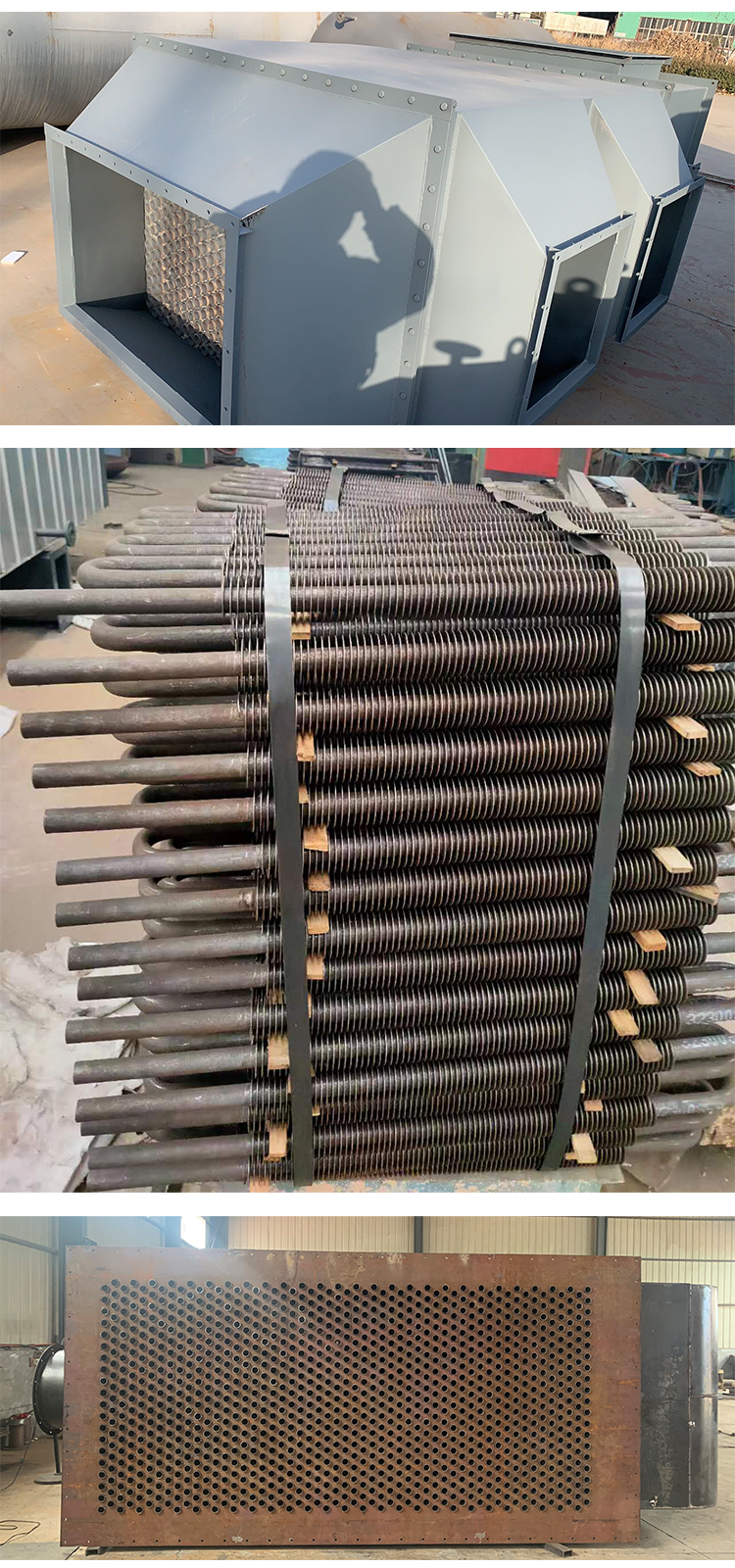 High temperature flue gas heat exchanger High temperature flue gas reuse Air preheater waste heat recovery and exchange