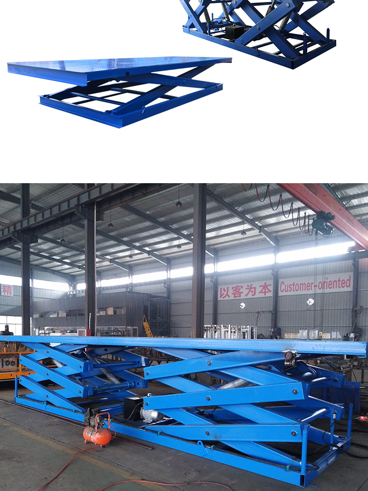 Customized hydraulic lift, fixed lifting car, small lifting equipment, double row cargo lifting platform