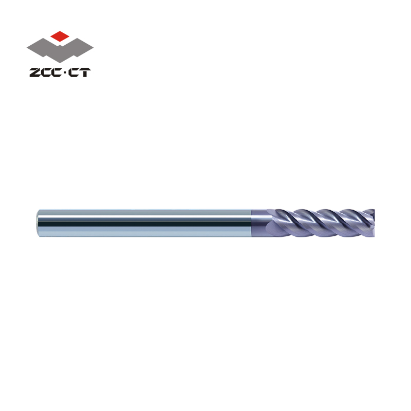 Zhuzhou straight shank long edge flat end milling cutter alloy four edge GM-4EL-D8.0 side step right angle groove machining