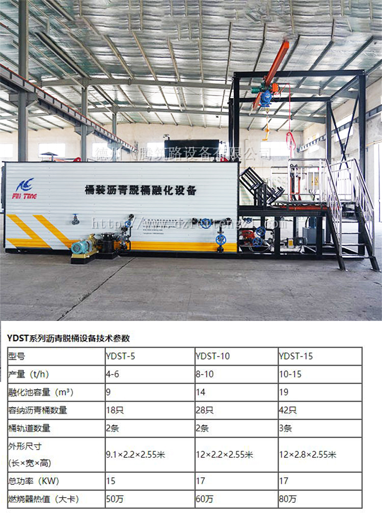 Hydraulic propelled asphalt stripping and melting equipment YSDT series asphalt processing equipment