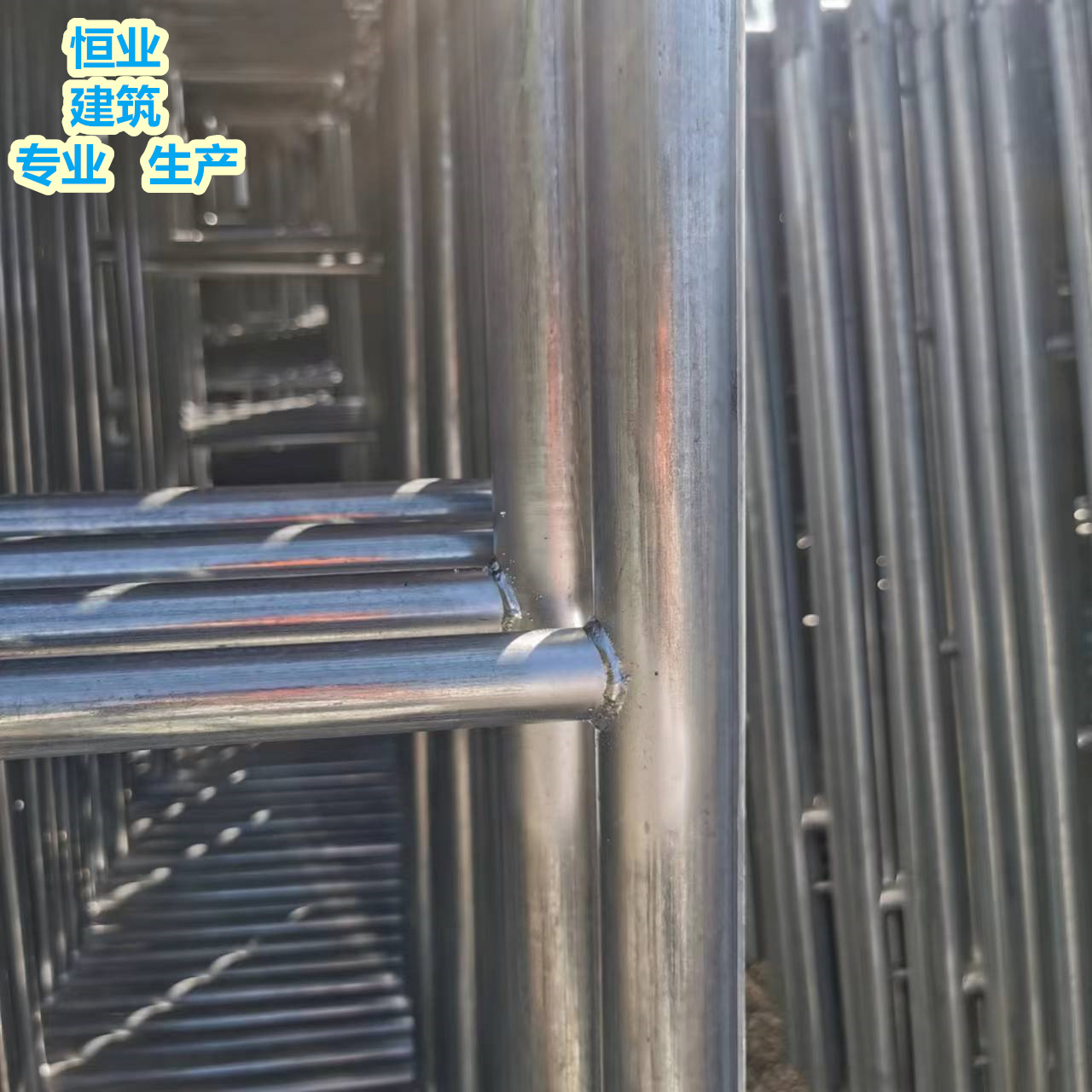 Hengye Building Door Mobile Scaffold Decoration Construction Team 1.7m Galvanized Q235 Galvanized Steel Pipe