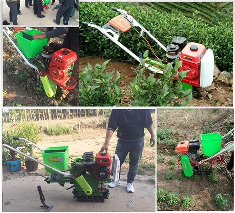 Gasoline self-propelled fertilizer seeder, walking corn and soybean spot seeder