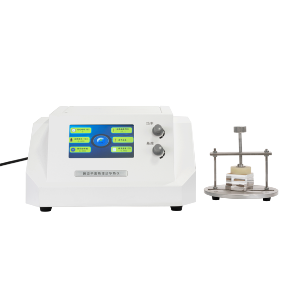 Thermal conductivity testing of materials using quasi weight instrument transient planar heat source method