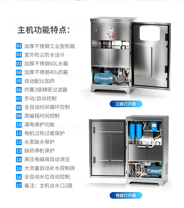 Industrial high-pressure spray deodorization equipment Garbage station deodorization disinfection and sterilization dust fall spray machine Ruijiake customized manufacturer