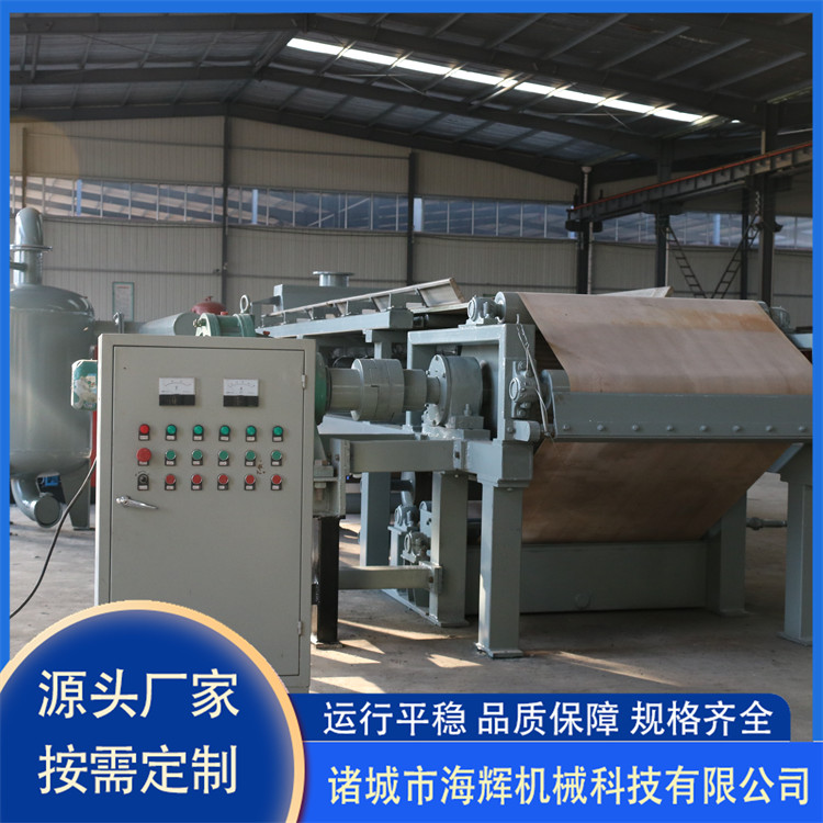 Rubber belt filter press Vacuum filter for river sludge Mine chemical sludge dewatering machine