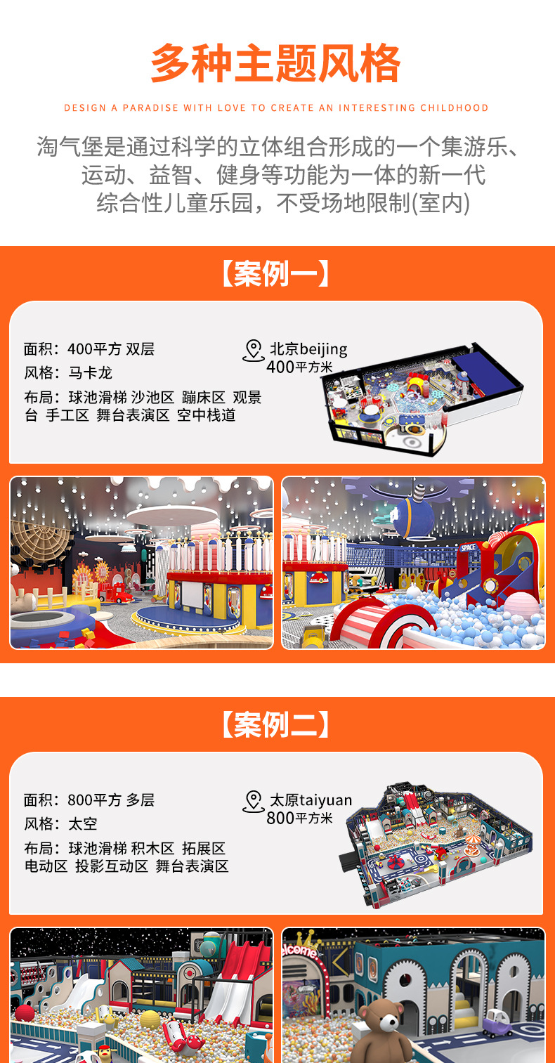 Large Naughty Fort Children's Park Small Indoor Amusement Park Equipment Kindergarten Mall Early Childhood Education Sales Department Slide