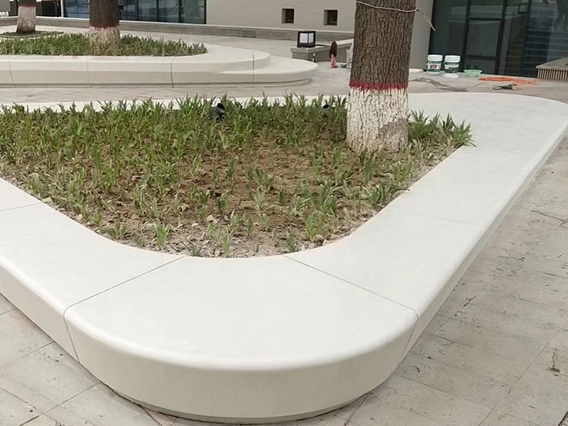 UHPC components, concrete and cement prefabricated components, special-shaped components, tree pool seats, benches, landscape, suspended staircase design