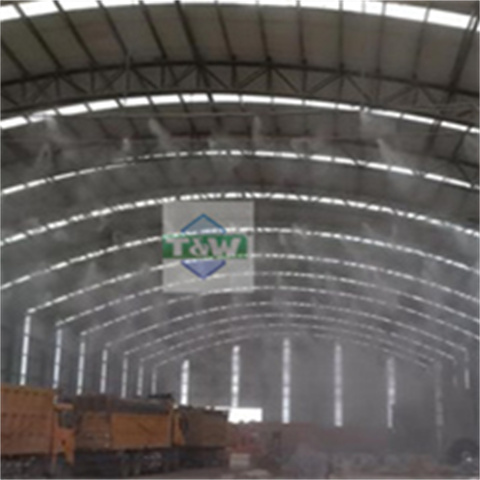 Industrial cooling, dedusting, disinfection, construction site enclosure, factory cooling, material yard, dedusting, full-automatic intelligent spray cabinet