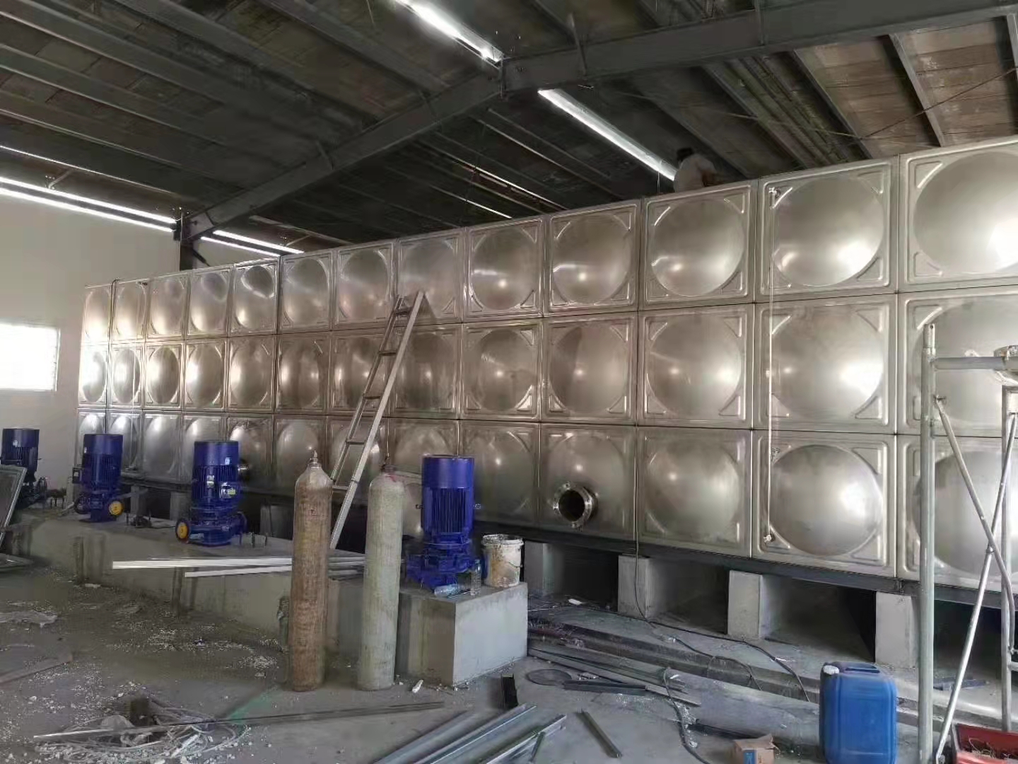 Factory stainless steel insulation, fire protection, daily assembly, welded school hospital water tank