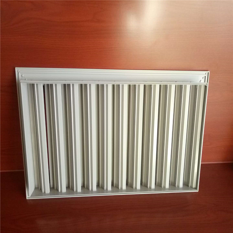 External wall rainproof louvers, ventilation return air vents, air conditioning outlet maintenance openings, aluminum alloy single layer louvers