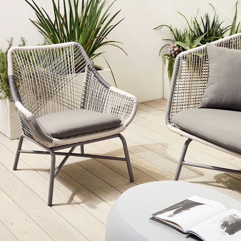 Outdoor rattan chairs, furniture manufacturers customize outdoor rattan sofas, villas, gardens, outdoor rain and sun protection leisure chairs